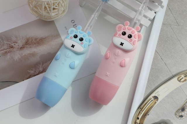 Szczoteczka do zębów dla dzieci Soniczna Blue GIOgiraffe - INNOGIO