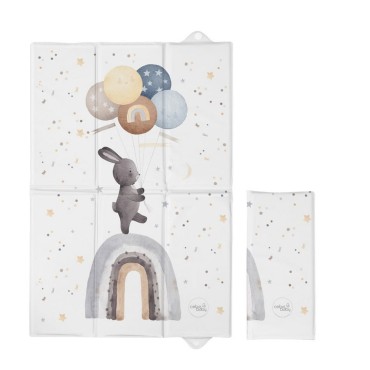 Składana mata turystyczna do przewijania 60x40 cm Basic Rainbow Walk CEBA BABY   