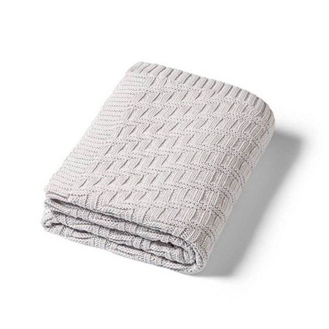 Kocyk niemowlęcy 100% Bawełna organiczna - szary | Babyono 1647/02