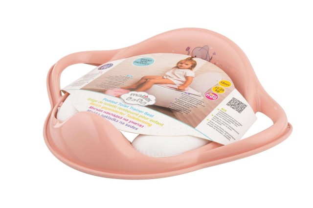 Nakładka na sedes miękka dla dzieci Słonik / brzoskwiniowy róż - Maltex