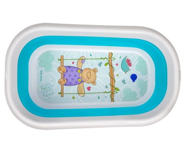 Wanienka składana dla niemowląt Aqua Blue Milly Mally