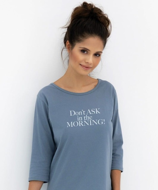 Bawełniana koszula nocna z rękawem 3/4 Morning od Sensis