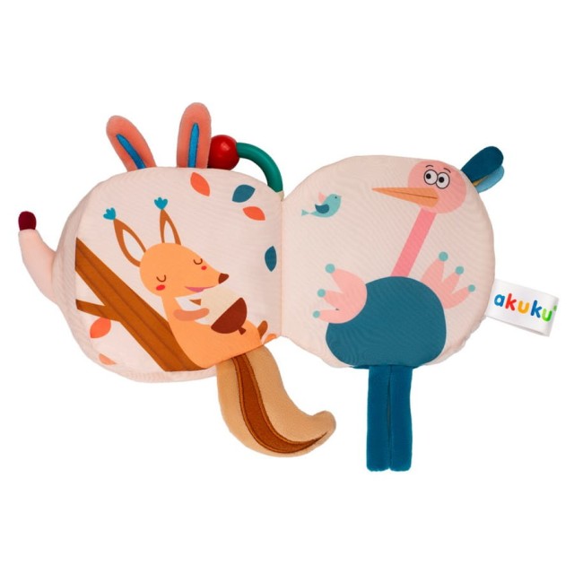 Książeczka sensoryczna dla niemowląt Jeżyk Akuku A0673