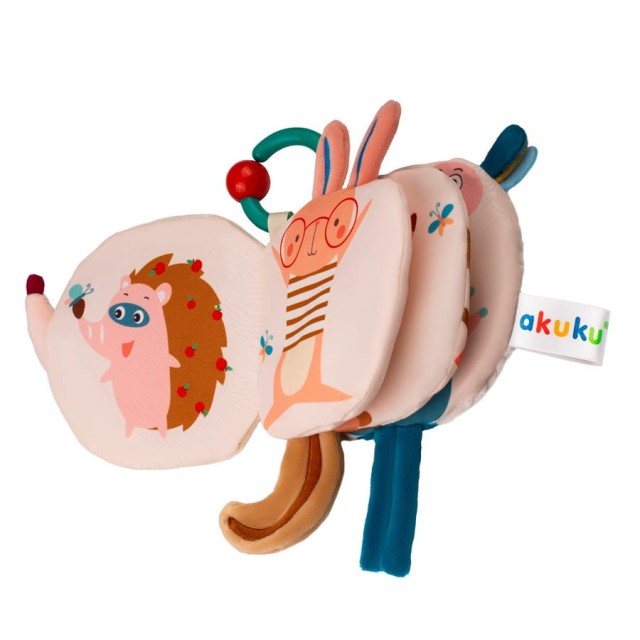 Książeczka sensoryczna dla niemowląt Jeżyk Akuku A0673