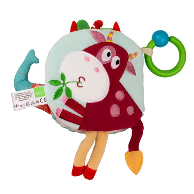 Książeczka sensoryczna dla niemowląt Słonik Akuku A0672