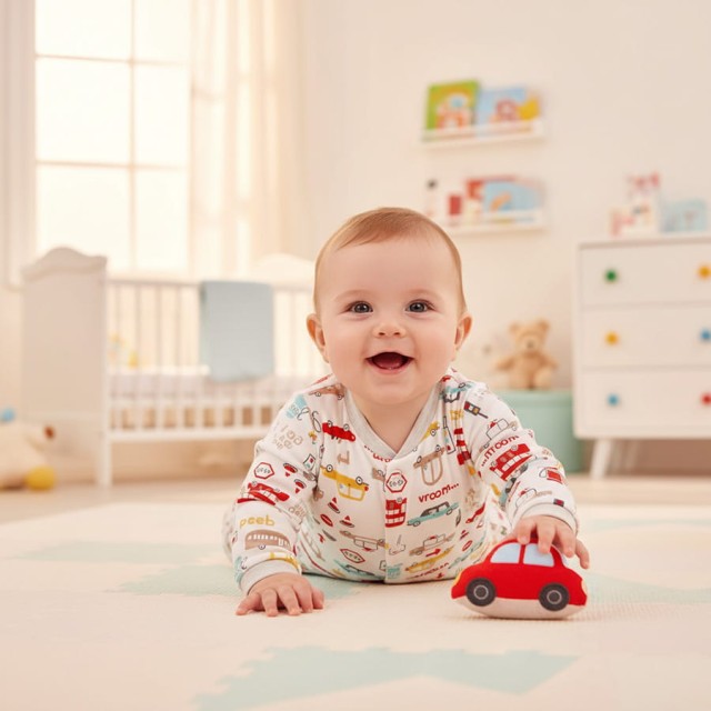 Pajac Niemowlęcy Dolce Sonno Kolorowe Samochody