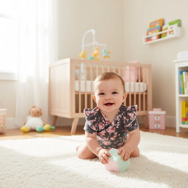 Body kopertowe niemowlęce z krótkim rękawem Kwiaty Grafit - Dolce Sonno