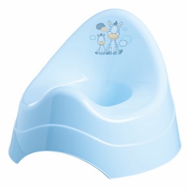 Nocnik dla dzieci z pozytywką Zebra niebieski - Maltex   