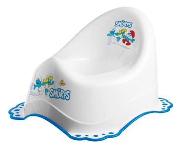 Nocnik dla dzieci 2K Smerfy biały z niebieskim od Maltex 