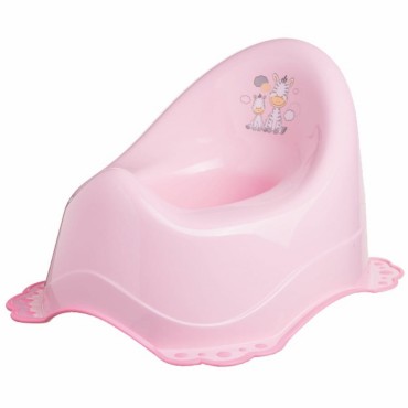 Nocnik z pozytywką dla dzieci 2K Zebra jasny różowy od Maltex 