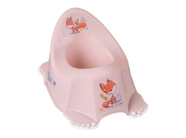 Nocnik antypoślizgowy dla dzieci Leśna Opowieść jasny różowy - Tega 