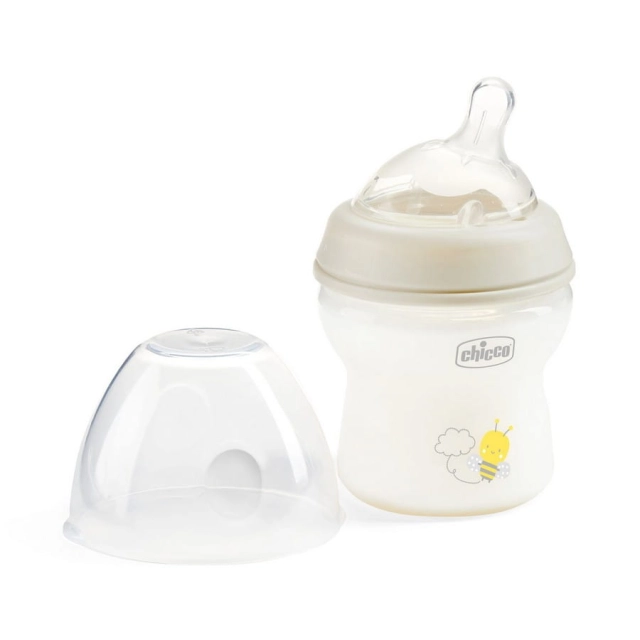 Butelka Natural Feeling plastikowa Chicco do karmienia od pierwszych dni życia 150ml nautralna