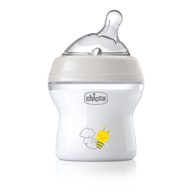 Butelka Natural Feeling plastikowa Chicco do karmienia od pierwszych dni życia 150ml nautralna