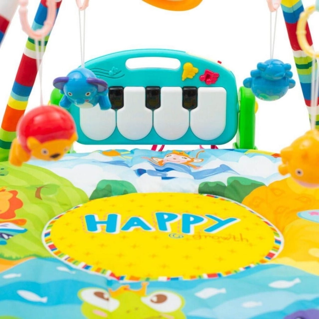 Mata Edukacyjna dla niemowląt z pianinkiem Safari Baby Mix
