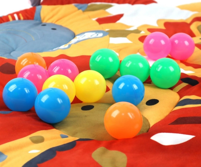 Mata edukacyjna dla niemowląt 2 w1 Kwiat Safari od Milly Mally