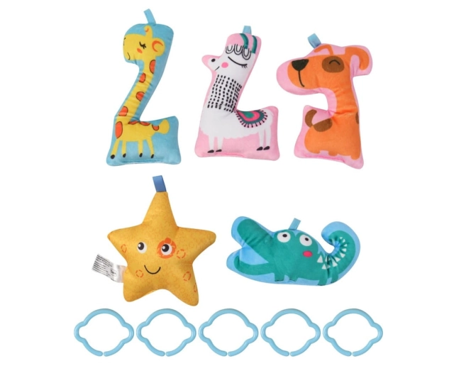 Mata edukacyjna dla niemowląt 2 w1 Kwiat Zoo od Milly Mally