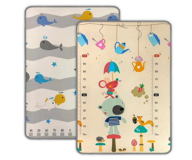 Mata piankowa zwijana Kinder Bear and Whales od Milly Mally