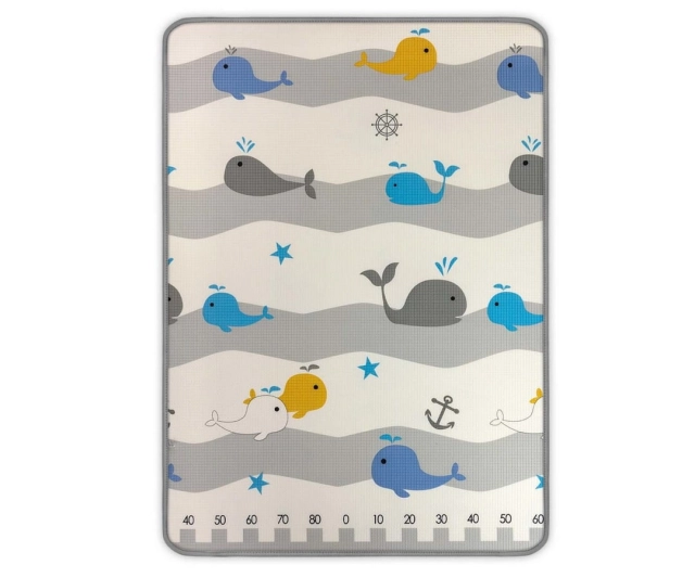 Mata piankowa zwijana Kinder Bear and Whales od Milly Mally