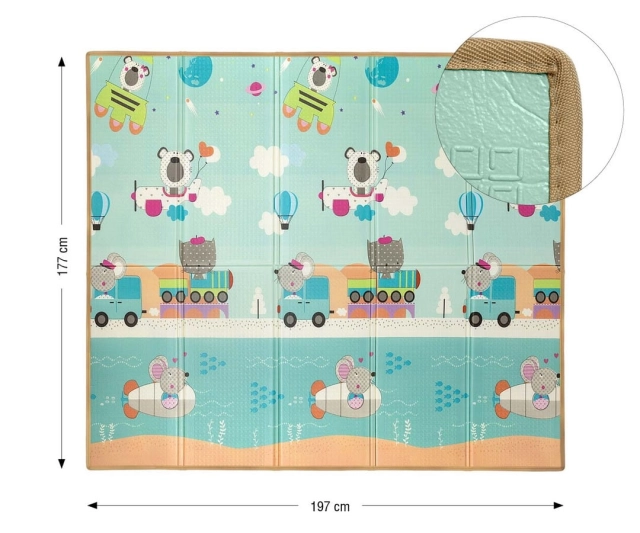 Mata piankowa składana duża Play Circus and Travel od Milly Mally