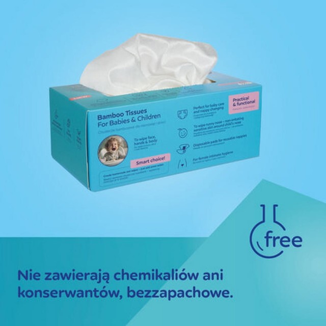 Suche chusteczki bambusowe dla niemowląt 100szt Canpol