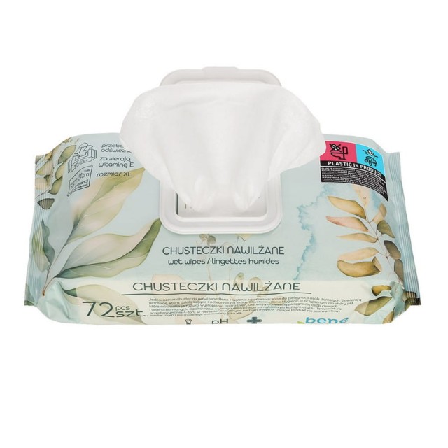 Chusteczki nawilżane dla dzieci i niemowląt Bene Hygienic 72 szt Akuku