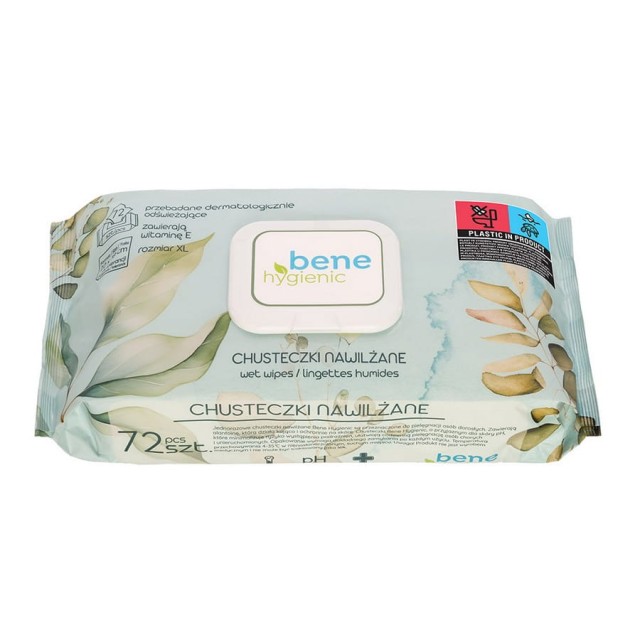 Chusteczki nawilżane dla dzieci i niemowląt Bene Hygienic 72 szt Akuku
