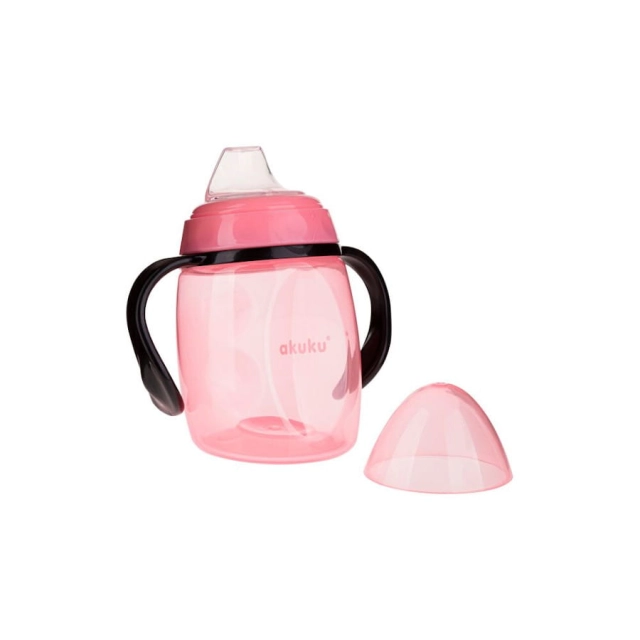 Bidon z miękkim ustnikiem 280 ml Pink od Akuku