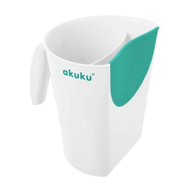 Kubek do spłukiwania głowy dla dzieci white / mint Akuku