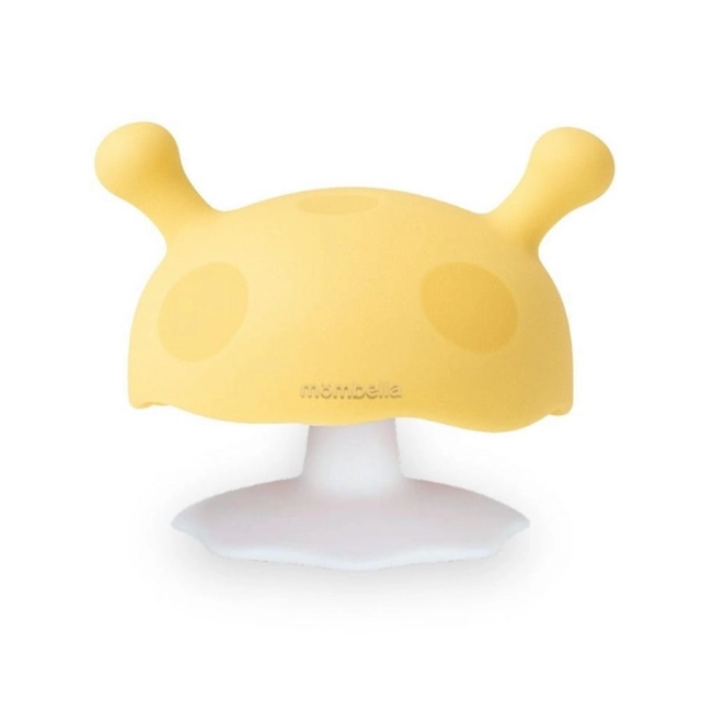 Gryzak silikonowy Mushroom Żółty | Mombella