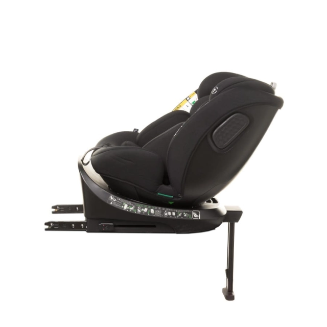 Fotelik samochodowy z obrotową bazą ENZO-FIX 40 - 150cm BLACK I-SIZE 4BABY