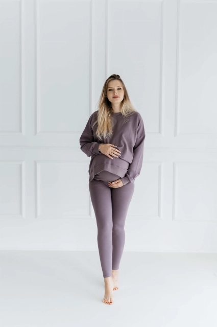Długa bluza dresowa z rozcięciami Ana/Moor - Dolce Sonno