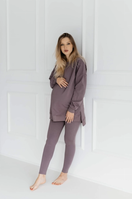 Długa bluza dresowa z rozcięciami Ana/Moor - Dolce Sonno