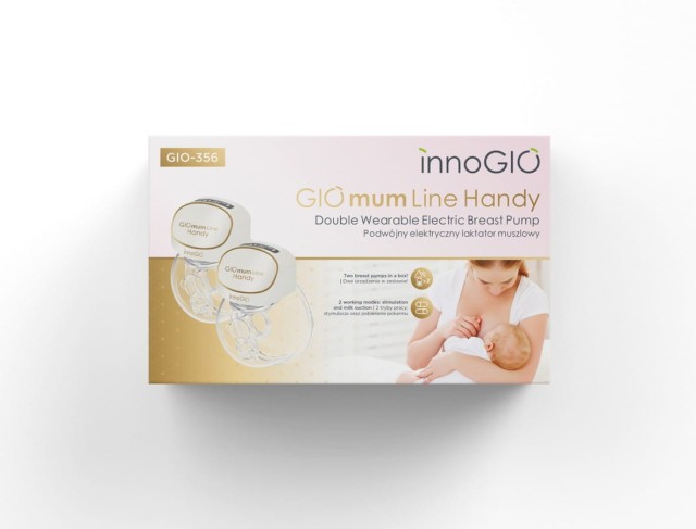 Muszlowy laktator elektryczny podwójny GIOmum Line Handy INNOGIO GIO 356