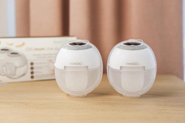 Muszlowy laktator elektryczny podwójny GIOmum Line Discreet Light Double INNOGIO GIO 359