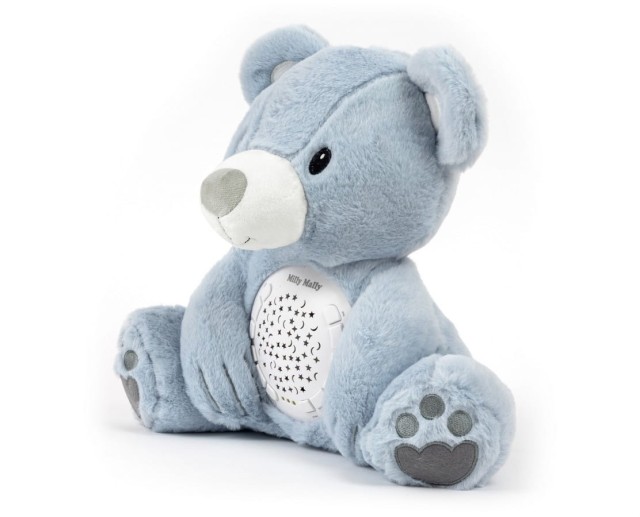 Zabawka pluszowa z projektorem Milly Bear Blue - Milly Mally