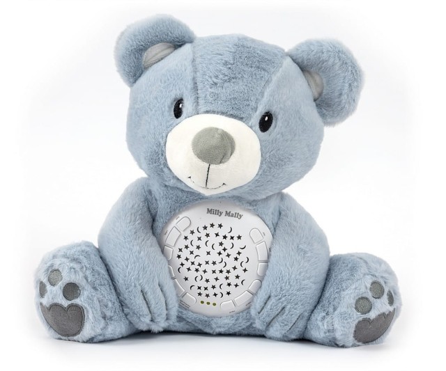 Zabawka pluszowa z projektorem Milly Bear Blue - Milly Mally