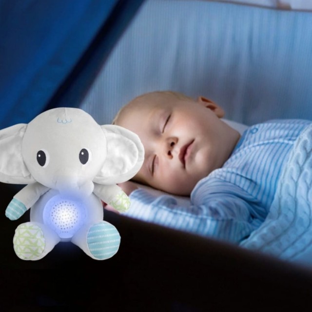 Zabawka pluszowa z projektorem Słonik WOOPIE 58083