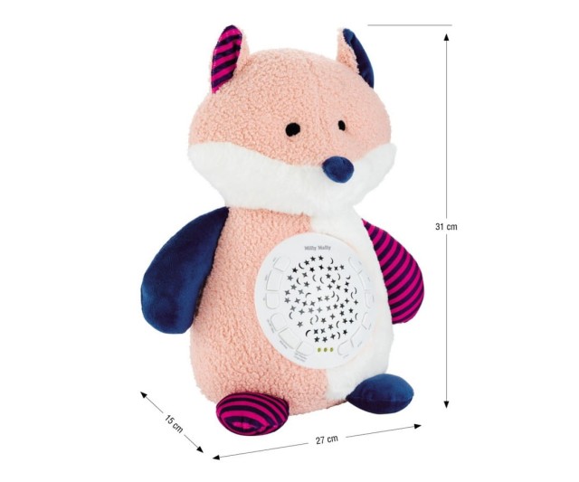 Zabawka pluszowa z projektorem Fox - Milly Mally