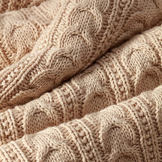 Kocyk bawełniany z ociepleniem 75x100 cm Beżowy | BabyOno 1657