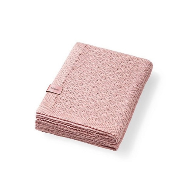 Kocyk niemowlęcy z włókna bambusowego 75x100 cm - Różowy | Babyono 1673/01