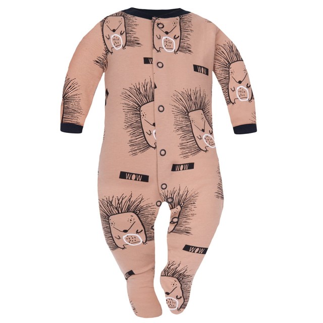 Pajac niemowlęcy Brązowe Jeże - Dolce Sonno