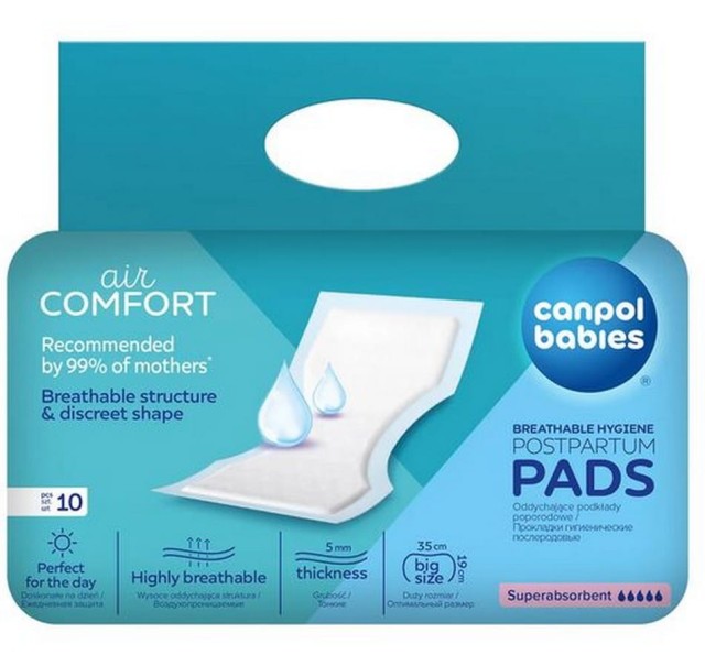 Podkłady poporodowe oddychające 10 szt. Canpol Babies
