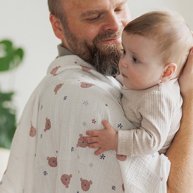 Zestaw pieluszek z muślinu marszczonego 3szt 70x70cm | Babyono 282/03