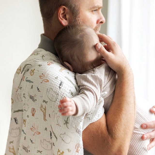 Zestaw pieluszek z muślinu marszczonego 3szt 70x70cm | Babyono 282/04