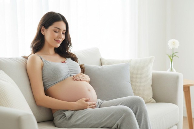 Biustonosz ciążowy i do karmienia EASY BRA szary