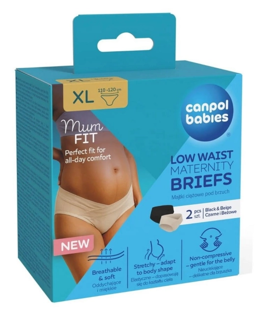 Majtki ciążowe pod brzuch Mum Fit 2 szt Canpol Babies