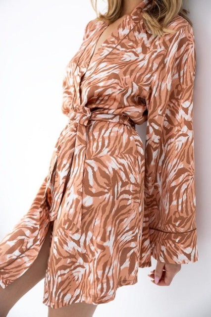 Satynowy szlafrok damski Velenisse od Sensis