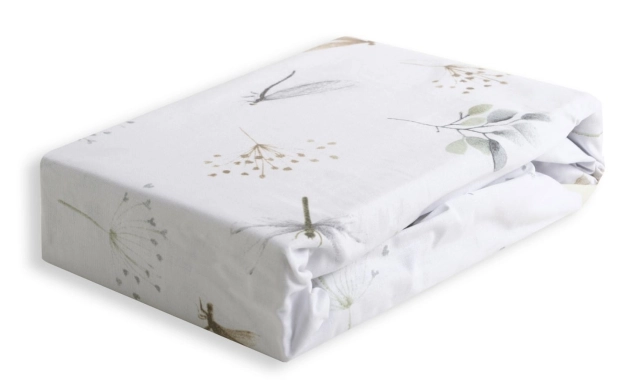Prześcieradło bawełniane z gumką 60x120 Ważka - Baby Matex