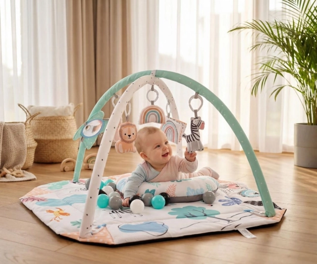 Mata edukacyjna TinyMini dla niemowląt Czuczuś od Milly Mally