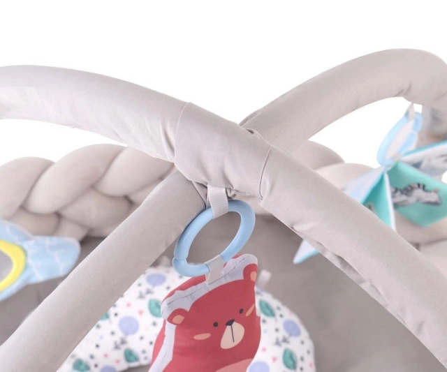 Mata edukacyjna TinyMini dla niemowląt Warkocz od Milly Mally